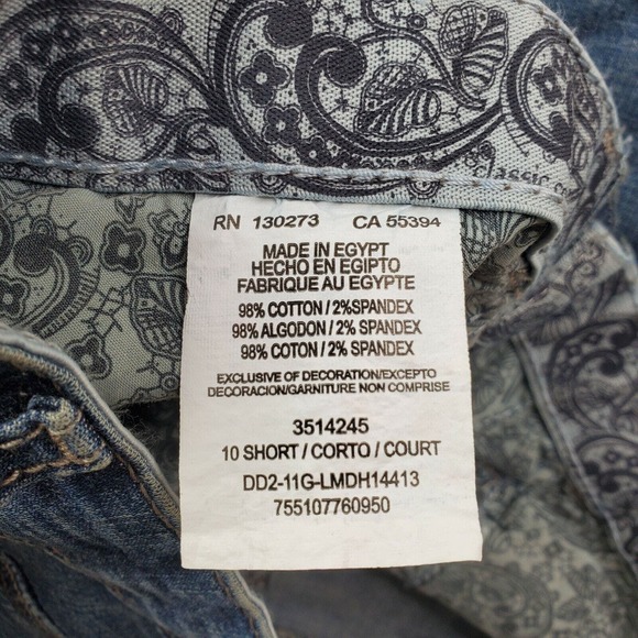 CC - Lee Womens Jeans 10S Short Straight Leg Dark Wash Classic Comfort NWT - Picture 6 of 7